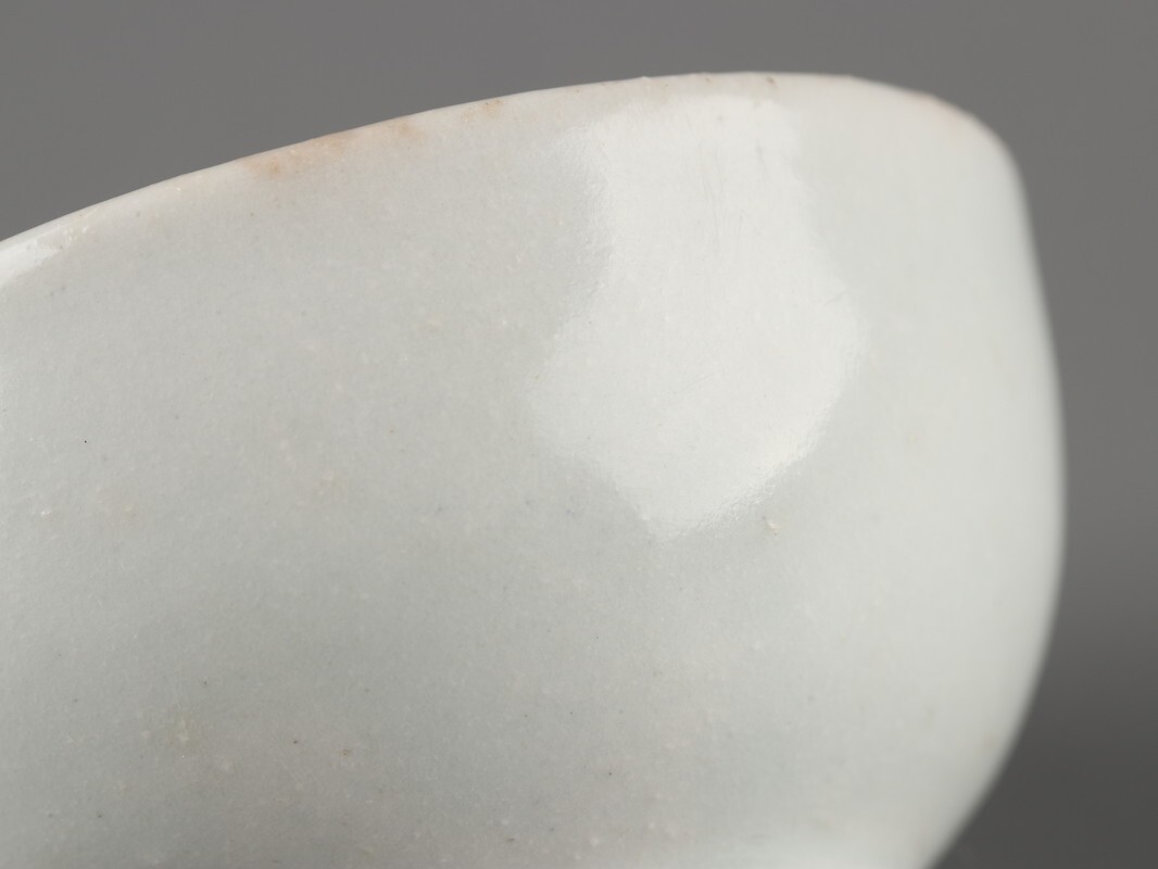 古美術 朝鮮古陶磁器 李朝 白磁 盃 時代物 D4744_画像7