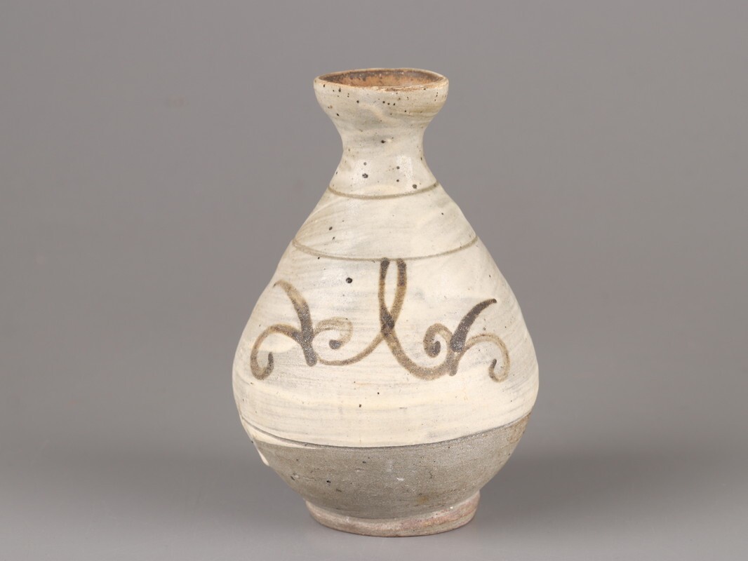 古美術 朝鮮古陶磁器 李朝 鶏龍山 徳利 時代物 D4714_画像2