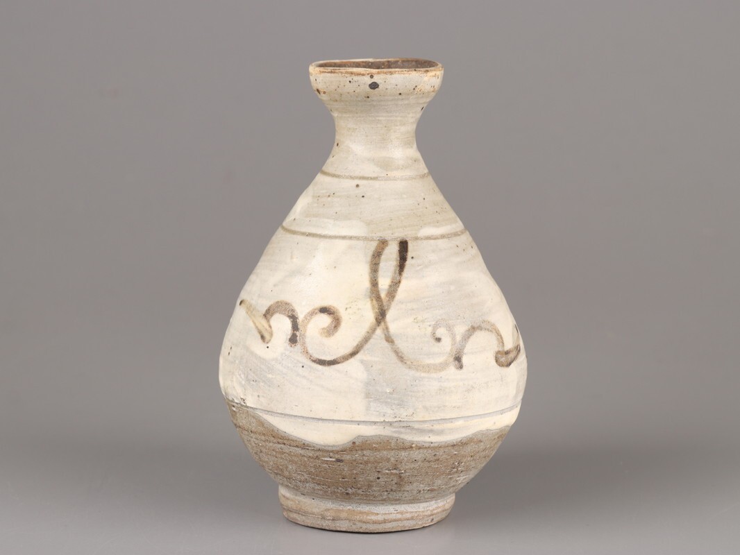 古美術 朝鮮古陶磁器 李朝 鶏龍山 徳利 時代物 D4714_画像4