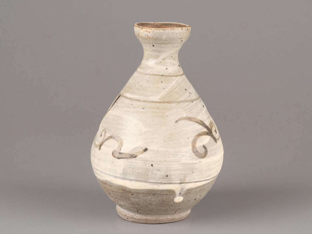 古美術 朝鮮古陶磁器 李朝 鶏龍山 徳利 時代物 D4714_画像5