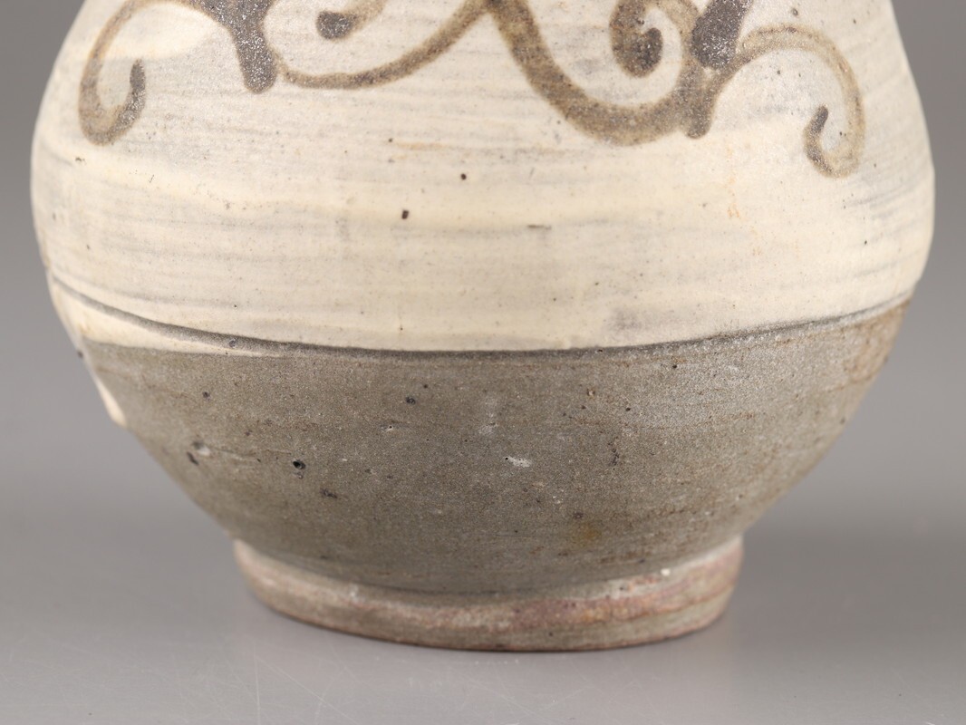 古美術 朝鮮古陶磁器 李朝 鶏龍山 徳利 時代物 D4714_画像8