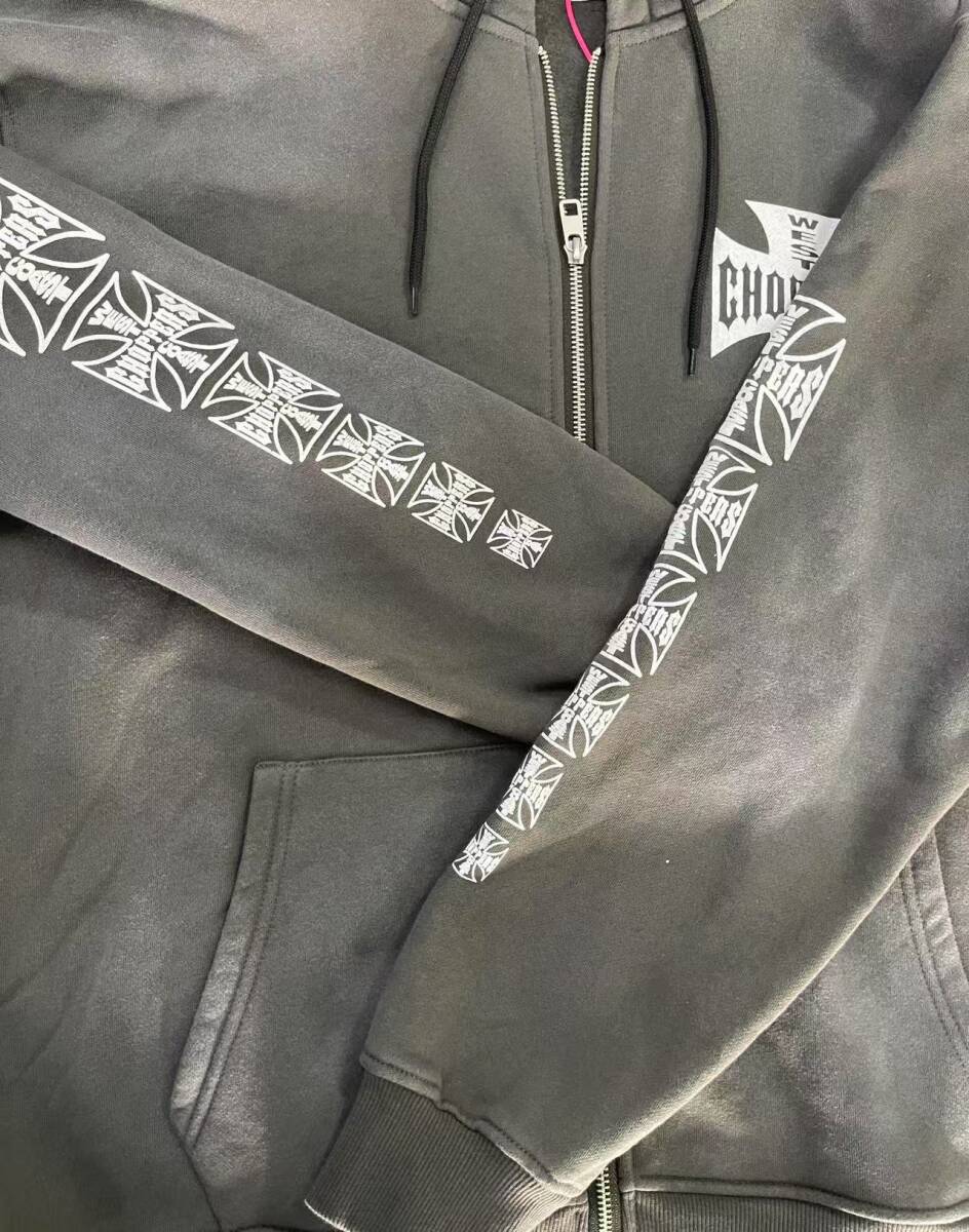 Mサイズ パーカー チャコール ウエストコーストチョッパーズ 新品 送料無料_画像10