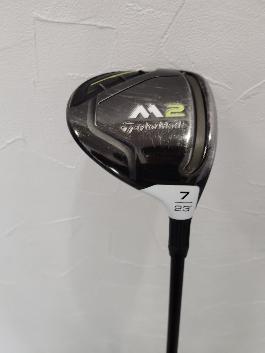 ★中古レア/7W/TaylorMade テーラーメイド M2 7番ウッド/フェアウェイウッド/ロフト23/TM1-217カーボン/フレックスS_画像2