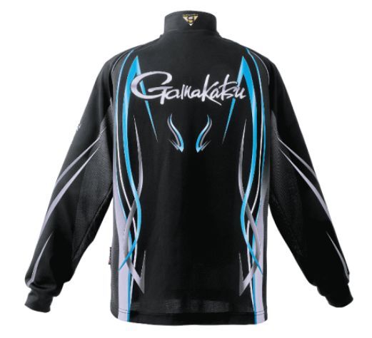 【送料無料】釣り服サイズ【XXL（2XL）】★翌日発送★2WAY ジップシャツ Status Pro Dry Shirt ブラック 釣り UV ポロシャツ 鮎釣り 速乾性の画像2