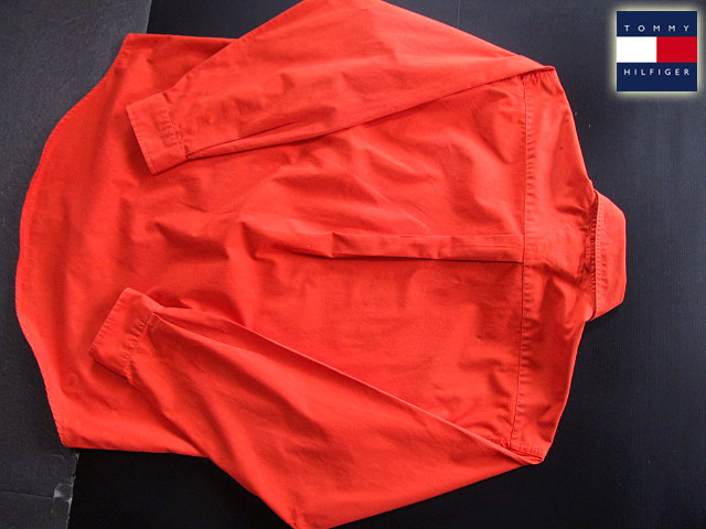 ★300円スタート！トミーヒルフィガー TOMMY HILFIGER ボタンダウンシャツ 長袖 Lサイズ 希少品 トミープレミアム・オレンジ_画像7