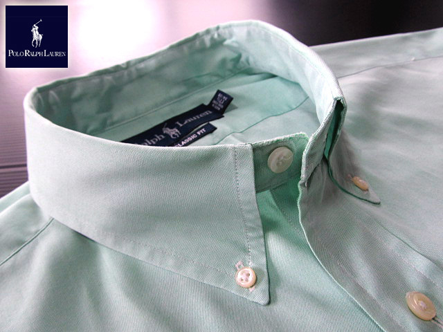 ★300円スタート!ラルフローレン RALPH LAUREN ボタンダウンシャツ 長袖 XLサイズ 希少品 ラルフプレミアム・ライトグリーン_画像2