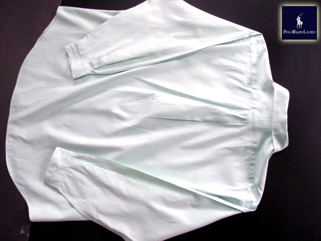 ★300円スタート!ラルフローレン RALPH LAUREN ボタンダウンシャツ 長袖 XLサイズ 希少品 ラルフプレミアム・ライトグリーン_画像7