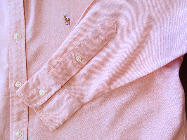 ★500円スタート!ラルフローレン RALPH LAUREN ボタンダウンシャツ・オックスフォード 長袖 Lサイズ 希少品 ラルフプレミアム・オレンジ_画像5