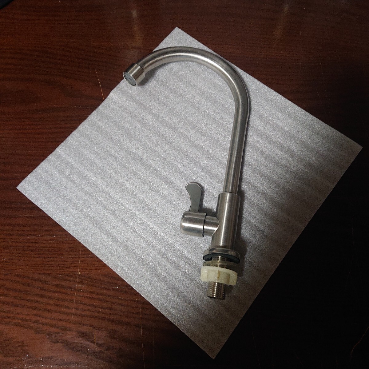 蛇口 ステンレス製 シングルレバー混合栓 水栓 本体のみ_画像1