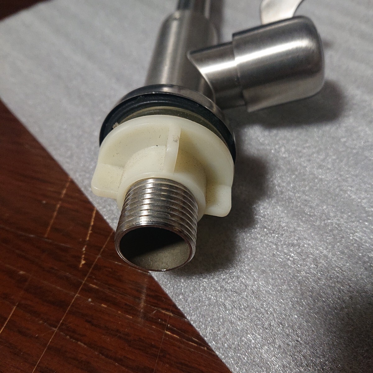 蛇口 ステンレス製 シングルレバー混合栓 水栓 本体のみ_画像3