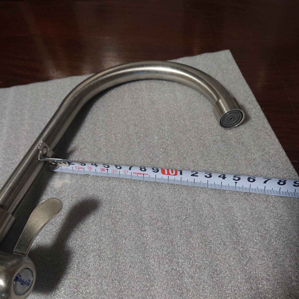 蛇口 ステンレス製 シングルレバー混合栓 水栓 本体のみ_画像8