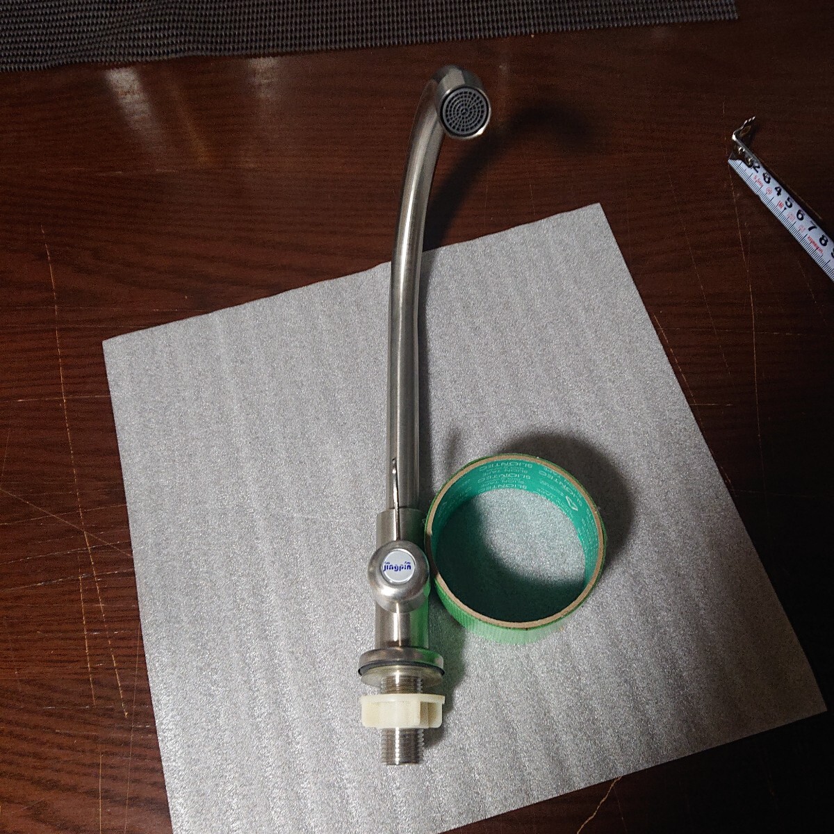 蛇口 ステンレス製 シングルレバー混合栓 水栓 本体のみ_画像9