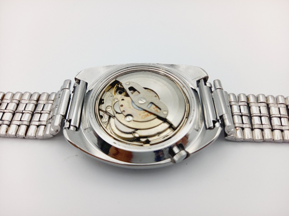 【整備済・1979年製】SEIKO 5 ACTUS SS 自動巻き 23石 青文字盤 ジュビリーブレス 稼働良好 SEIKO セイコー セイコー5 アクタス 5ACTUSの画像7