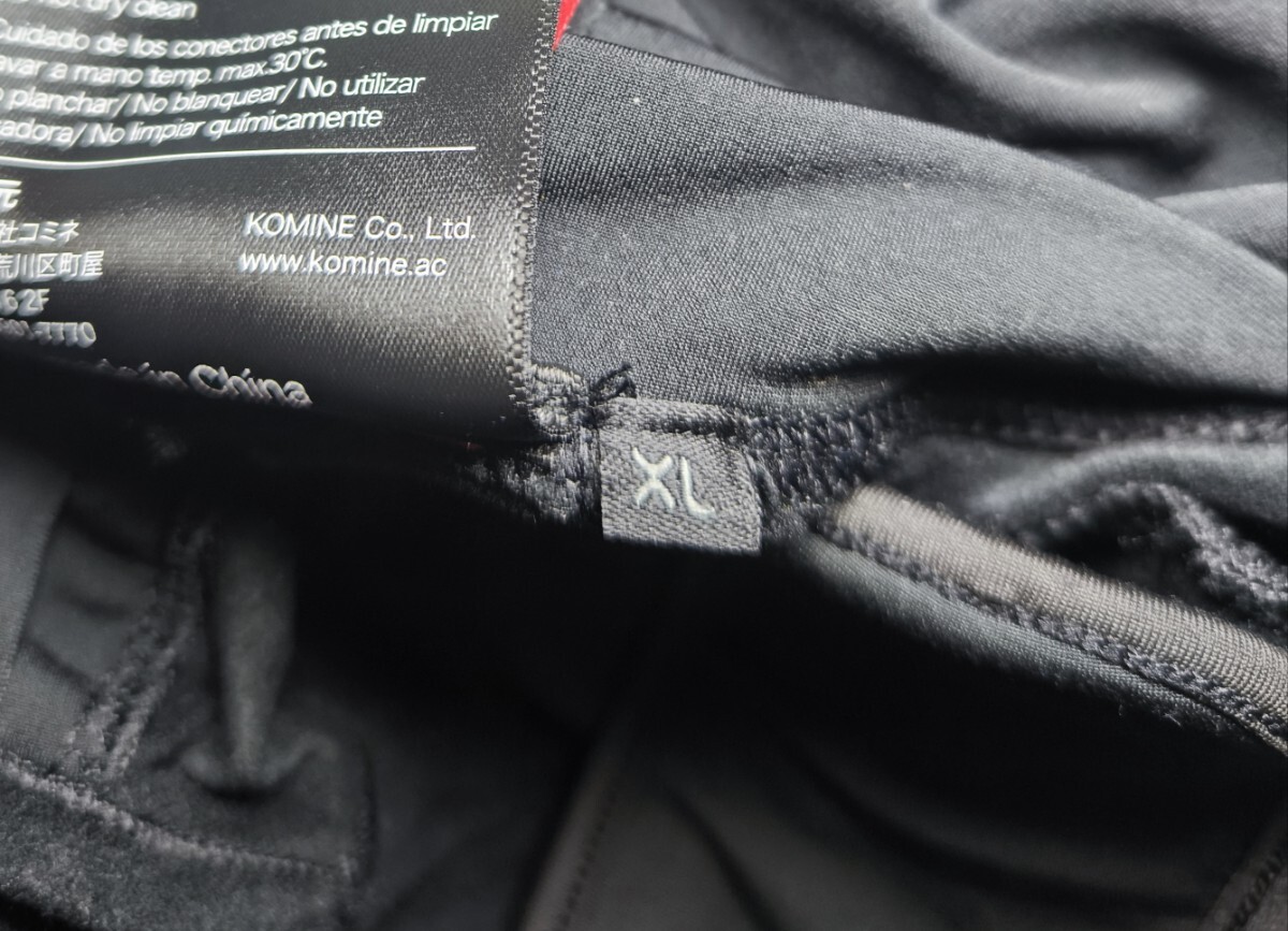 コミネバイク用 12Vエレクトリックインナータイツ EK-113 08-113 サイズXL 試着のみ未使用品_画像2