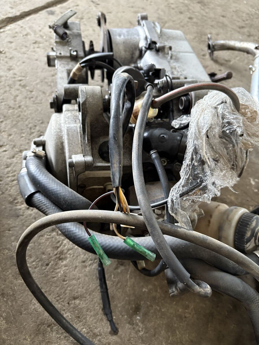 NRマジックATV水冷エンジン jog系 チャンバー付き クランキングOK 圧縮あり 3yk 3kj sa16j _画像6