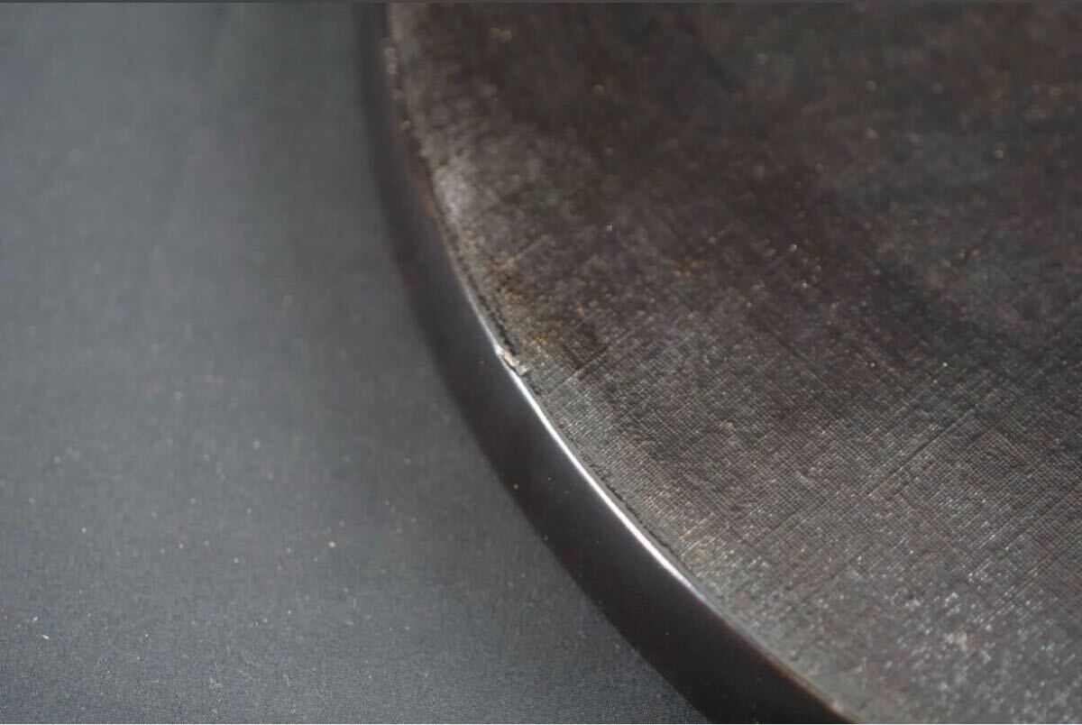 紀州 明光彫 絵変り 会席盆 5客揃 共箱 草花城風景文 木製漆器 / 漆芸 鎌倉彫 絵替 G61の画像6