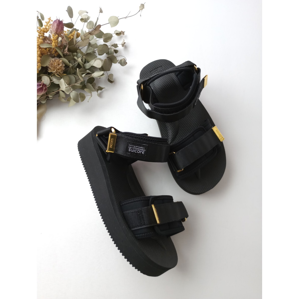 SUICOKE スイコック CEL-PO サンダル 靴 黒 ブラック 23 _画像1
