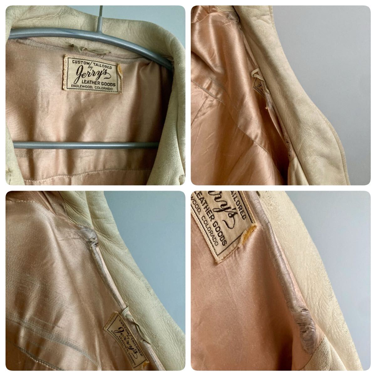 50s 60s Vintage Gerry's 2tone Leather Sports Jacket My Freedom オンブック 50年代 ヴィンテージ 2トーン レザー スポーツ ジャケット_画像10