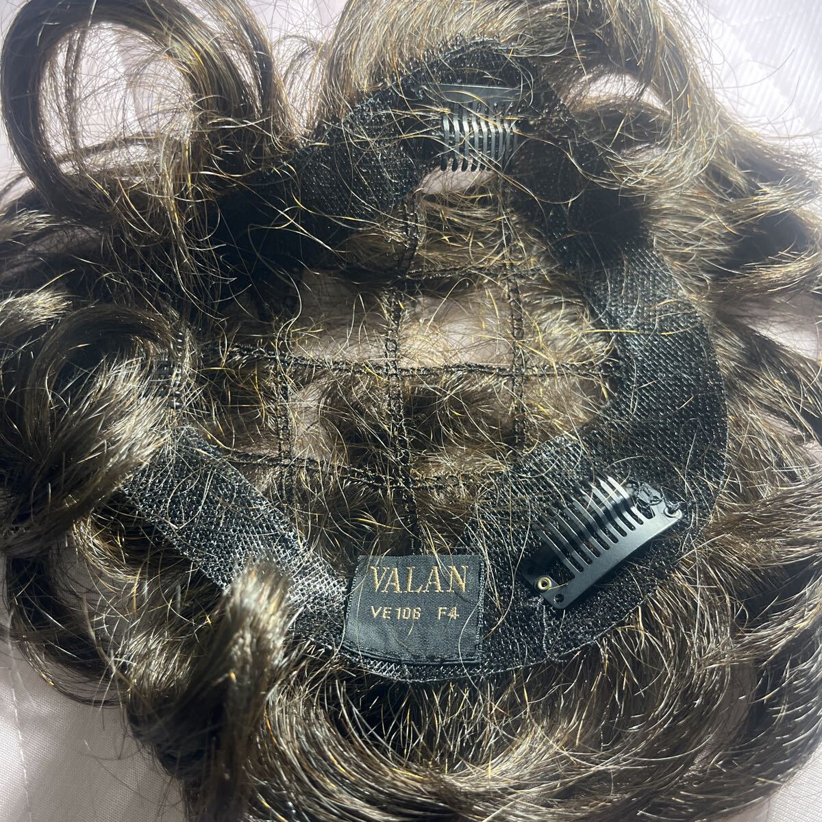 アデランス フォンテーヌ VALAN VE106 F4 トップピース 薄毛隠し 白髪隠し栗色ブラウン 部分ウィッグ の画像2
