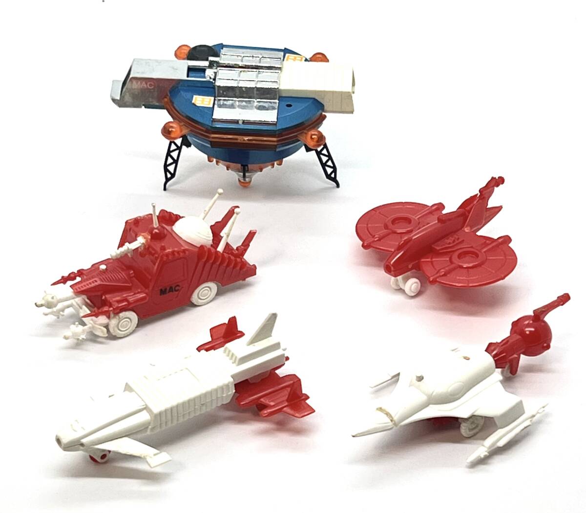 【激レア！当時物】IMAI製ウルトラマンレオ マッキーミニ4点セット（ミニプラモ）+ 永大グリップ製（超合金 ）MACマック基地　一部ジャンク_画像1