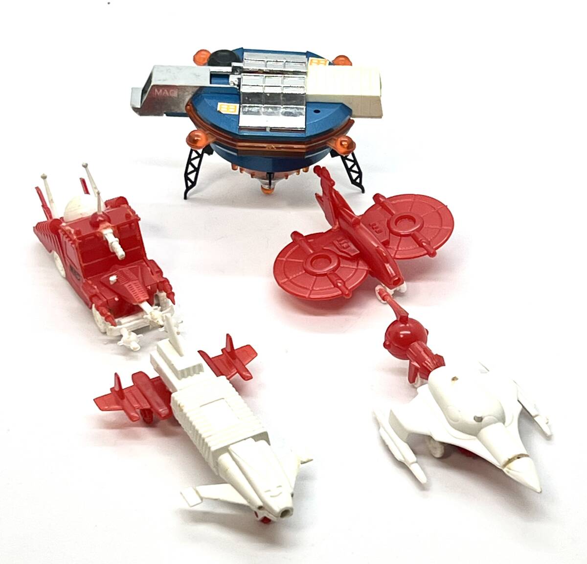 【激レア！当時物】IMAI製ウルトラマンレオ マッキーミニ4点セット（ミニプラモ）+ 永大グリップ製（超合金 ）MACマック基地　一部ジャンク_画像2