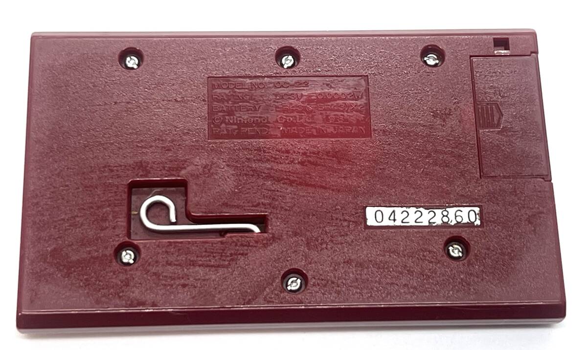 任天堂 当時物 Nintendo GAME&WATCH OCTPUS ニンテンドー ゲーム&ウォッチ オクトパス OC-22 WIDE SCREEN 元外箱付 中古 長期未使用保管品_画像6