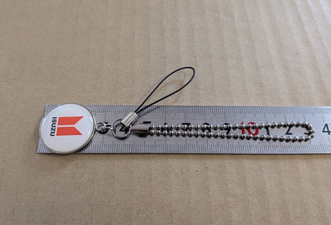 未使用 いすゞ 旧ロゴ キーホルダー ISUZU (検 ベレット 117クーペ フローリアン ピアッツァ ジェミニ ビッグホーン アスカ エルフ_画像8