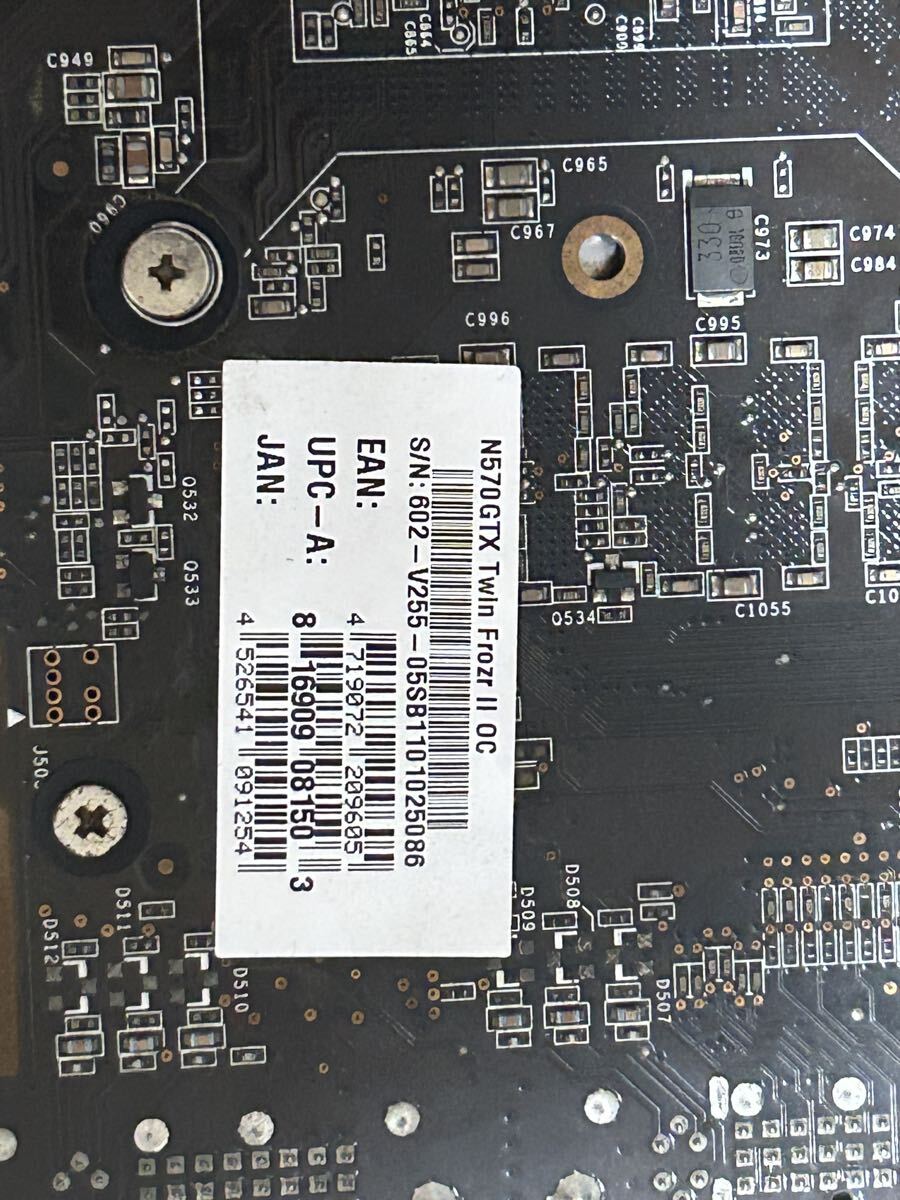 GTX 570 ×２枚 　SLIケーブル × 1個(gè)　(ZOTAC GTX570 、N580GTX Twin Frozr II/OC - MSI) グラボ　ビデオカード