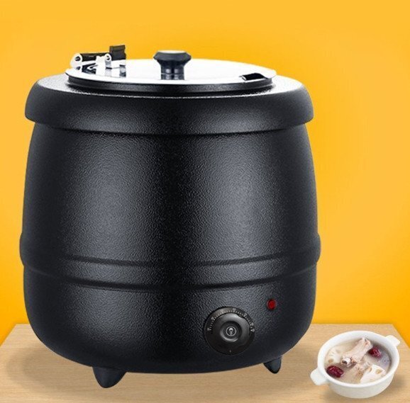 10L電子湯沸かし器ホテルビュッフェ電気湯沸かし器商用ステンレス保温バケツ湯沸かし器おかゆ鍋の画像1