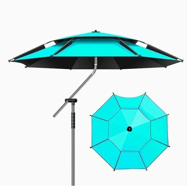 強力推薦★厚手の釣傘万向防雨折畳魚傘釣り傘パラソル漁具傘の画像4