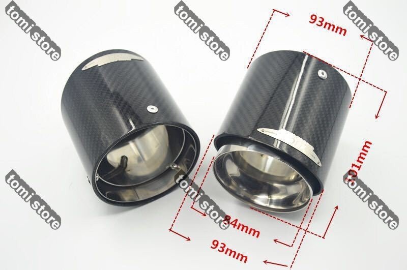 送料無(wú)料　カーボン制　MINIミニクーパー 　R55?R56?R57?R58?R59?R60?R61系　クーパーS ?。剩茫?　マフラーカッター　2個(gè)セット