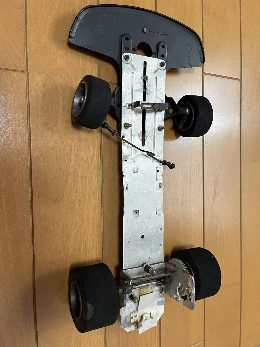 タミヤ 1/12 RC ポルシェ 935 中空タイヤ スポンジタイヤ モーター スイッチ サンワ プロポ サーボ等 ジャンク品_画像1