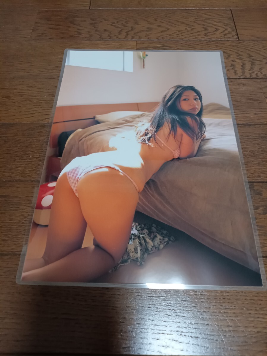 ★厚手ラミネート加工 150μ 切り抜き★ 佐山彩香 6ページ ランジェリー A4サイズ 7_画像4