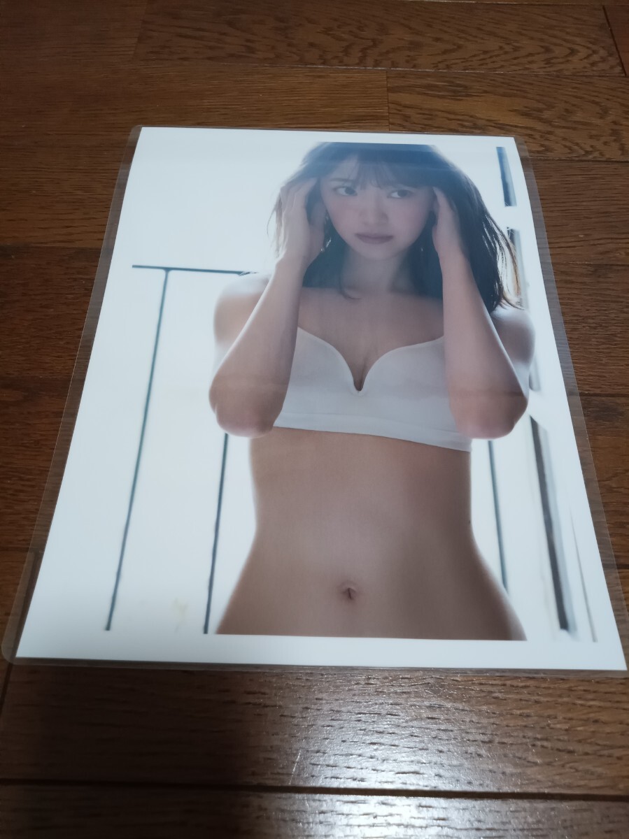 ★厚手ラミネート加工 150μ 切り抜き★ 堀未央奈 乃木坂46 6ページ 下着姿 A4変サイズ 2_画像1