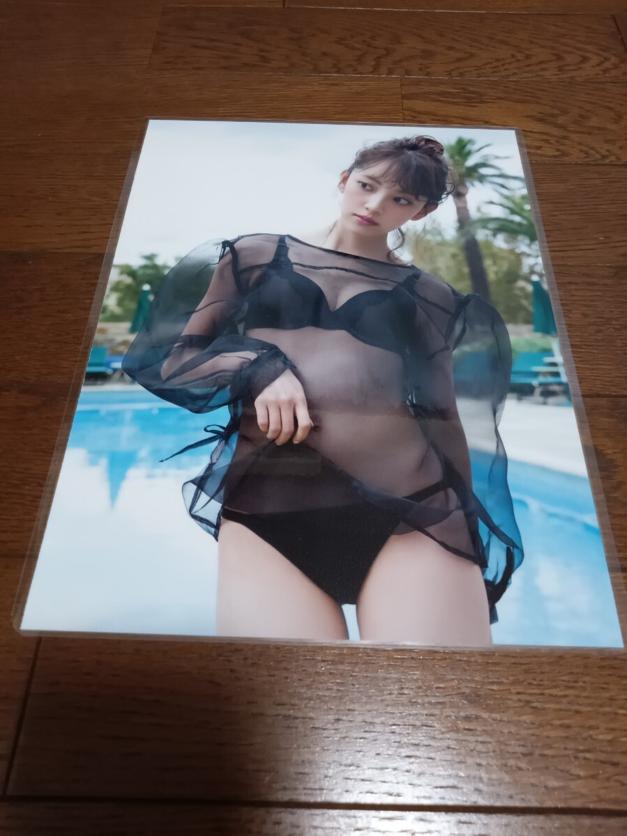 ★厚手ラミネート加工 150μ 切り抜き★ 堀未央奈 乃木坂46 6ページ シースルー A4変サイズ 12_画像1