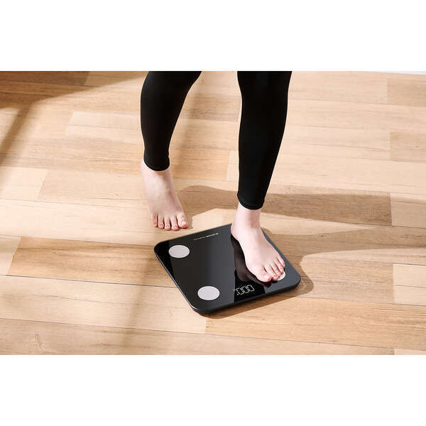 体組成計 [ECLEAR] Bluetooth・Wi-Fi通信機能搭載 測定データを専用アプリで毎日の測定時もかんたん操作で記録: HCS-BTWFS01BK_画像4