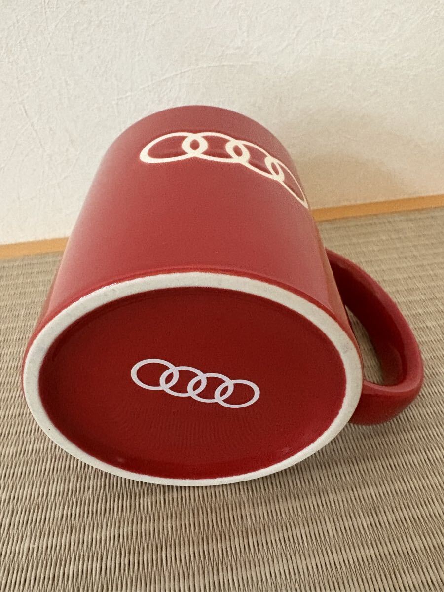 Audi アウディ 「陶器製 マグカップ 赤」　非売品？ノベルティグッズ？_画像3
