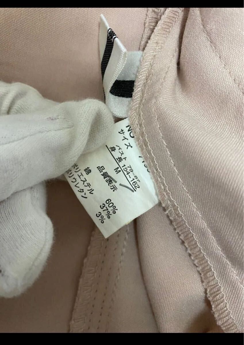 長袖 ジャケット ピンク コットン テーラード 旅行 オフィス 薄手 羽織り ブレザー カーディガン ステッチ Mくらい_画像6