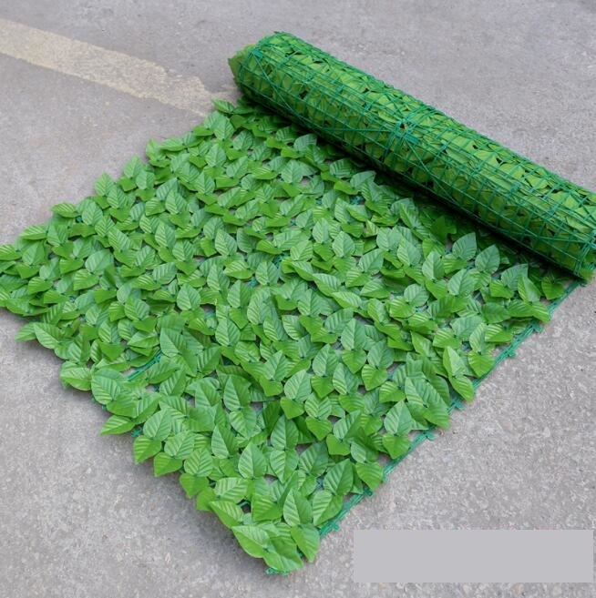 人気品グリーンフェンス 1m×3m目隠しフェンス緑窓日よけ 日除け ダブルリーフプラスチックおしゃれ ベランダ 庭 玄関 壁掛けカーテン 2色_画像4