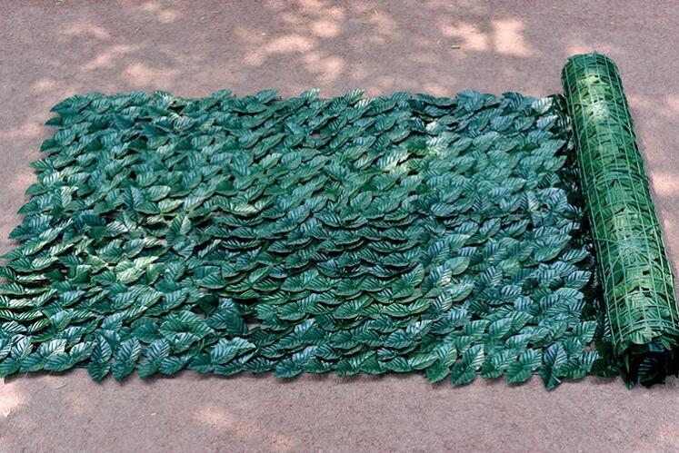 人気品グリーンフェンス 1m×3m目隠しフェンス緑窓日よけ 日除け ダブルリーフプラスチックおしゃれ ベランダ 庭 玄関 壁掛けカーテン 2色_画像8
