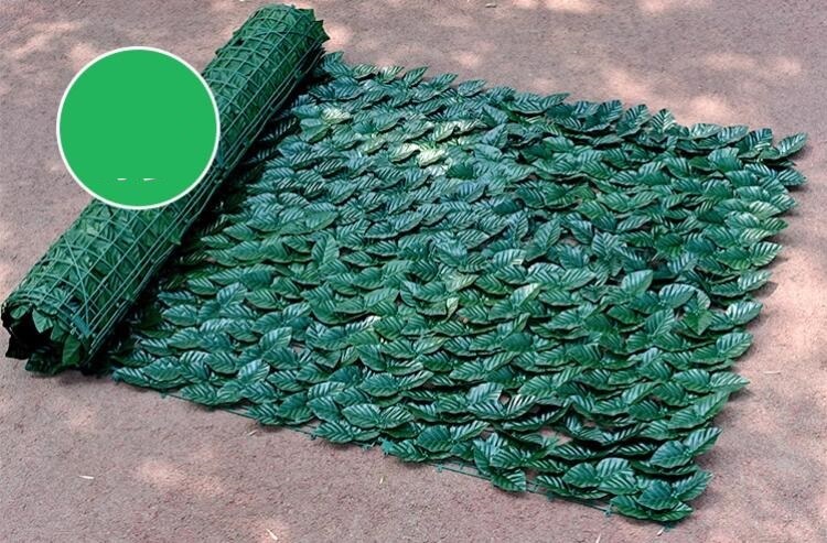 人気品グリーンフェンス 1m×3m目隠しフェンス緑窓日よけ 日除け ダブルリーフプラスチックおしゃれ ベランダ 庭 玄関 壁掛けカーテン 2色_画像7