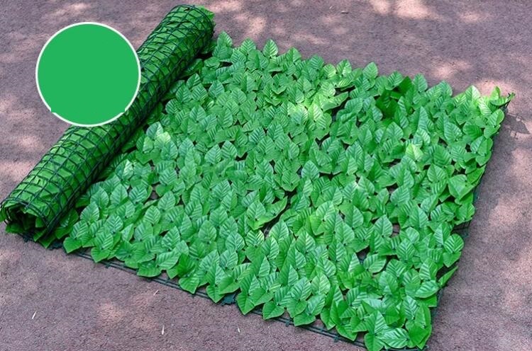 人気品グリーンフェンス 1m×3m目隠しフェンス緑窓日よけ 日除け ダブルリーフプラスチックおしゃれ ベランダ 庭 玄関 壁掛けカーテン 2色_画像5