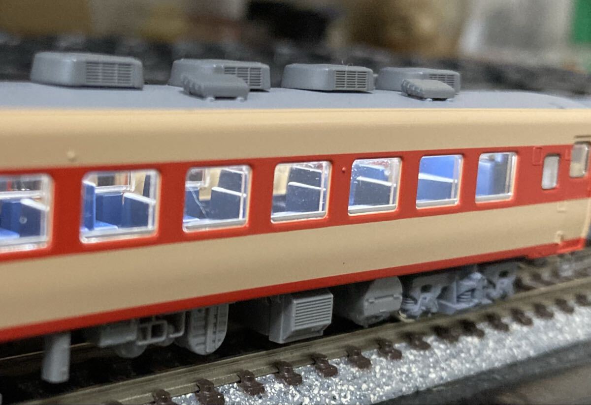 加工 TOMIX キハ58 JR東海車（海イセ）キハ58-787 キハ28-2353 2両セット 紀勢本線 亀山 グレー床下 台車_画像9