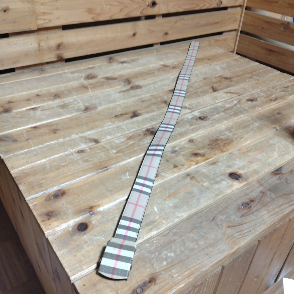 BURBERRY/バーバリー ベルト 表記サイズ 34/85 ベージュ系_画像7