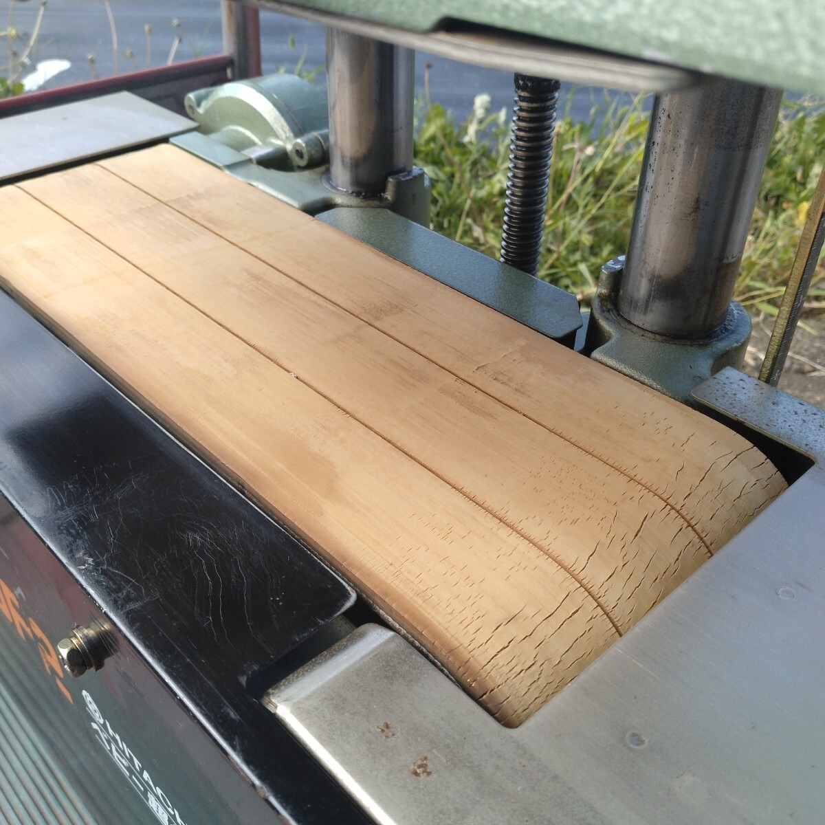 HITACHI/日立工機 180mm ベビー超仕上かんな盤 PF60F2 小型 木工 木材加工 鉋盤 カンナ盤 ヒタチ/現状品 DIY_画像7