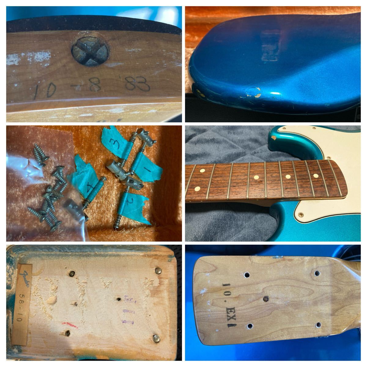 激レア 中古 Sqwier SPB55 JVシリアル 83年製 プレシジョンベース スクワイヤー フェンダー 日本製 ジャパンヴィンテージ ソフトケース付_画像7