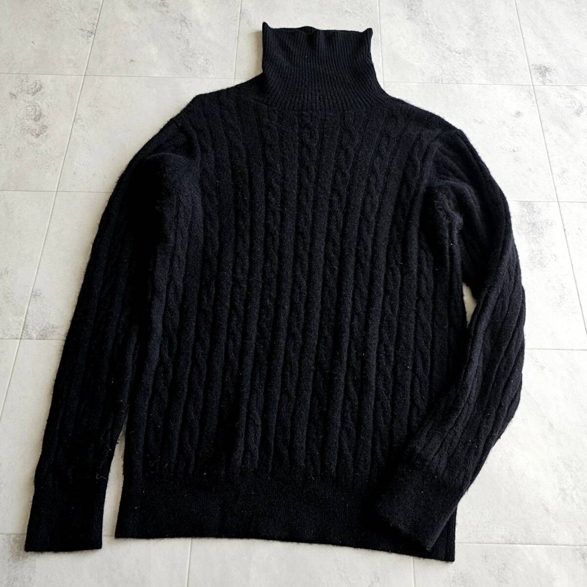 美品 カシミヤ100% ユナイテッドアローズ BEAUTY&YOUTH superior quality clothing 最高峰 高級 タートルネックニットセーター_画像3