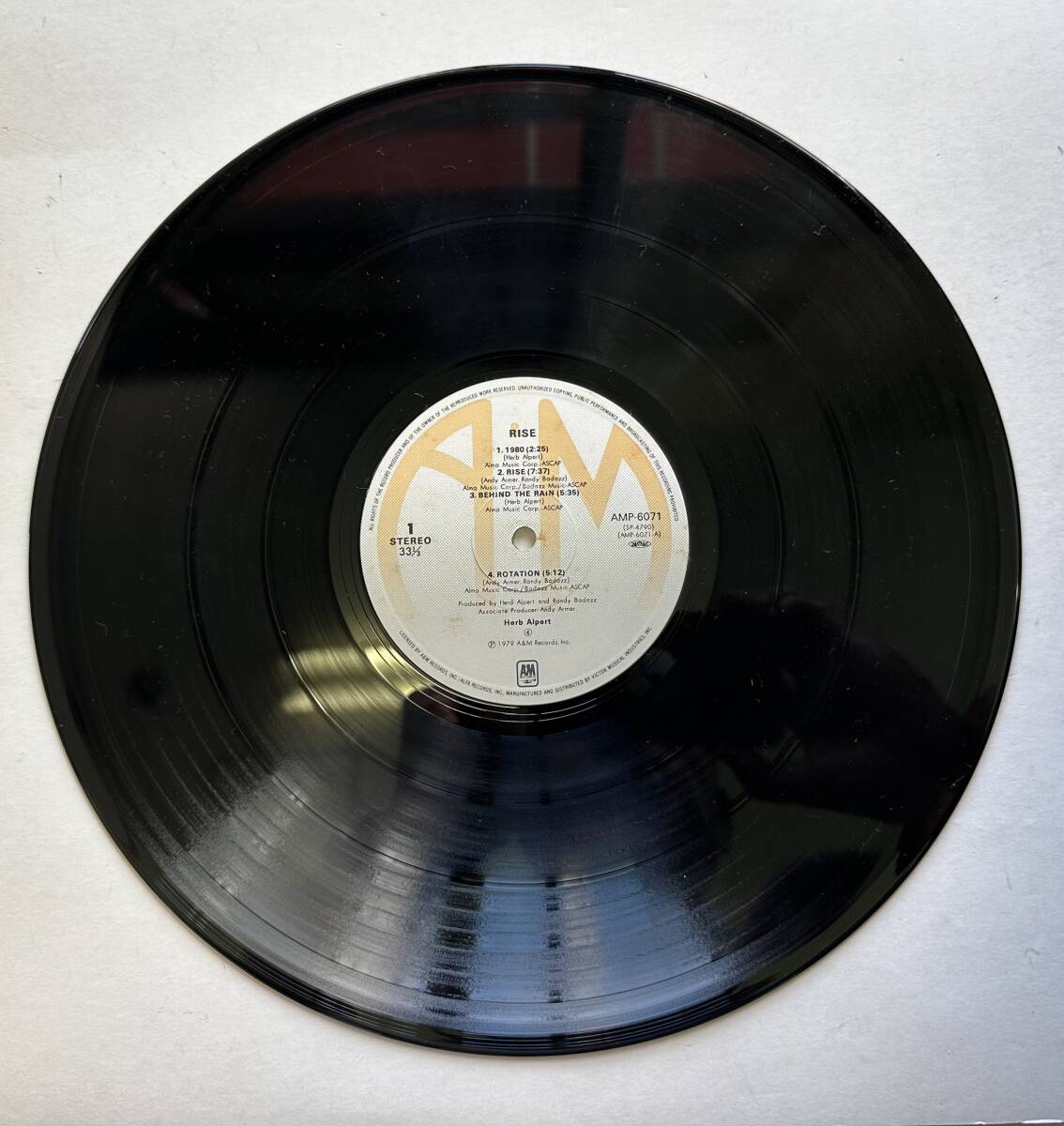 1円~【中古/美盤】HERB ALPERT ハーブ・アルパート RISE ライズ AMP-6071 LPレコード 帯付き_画像4