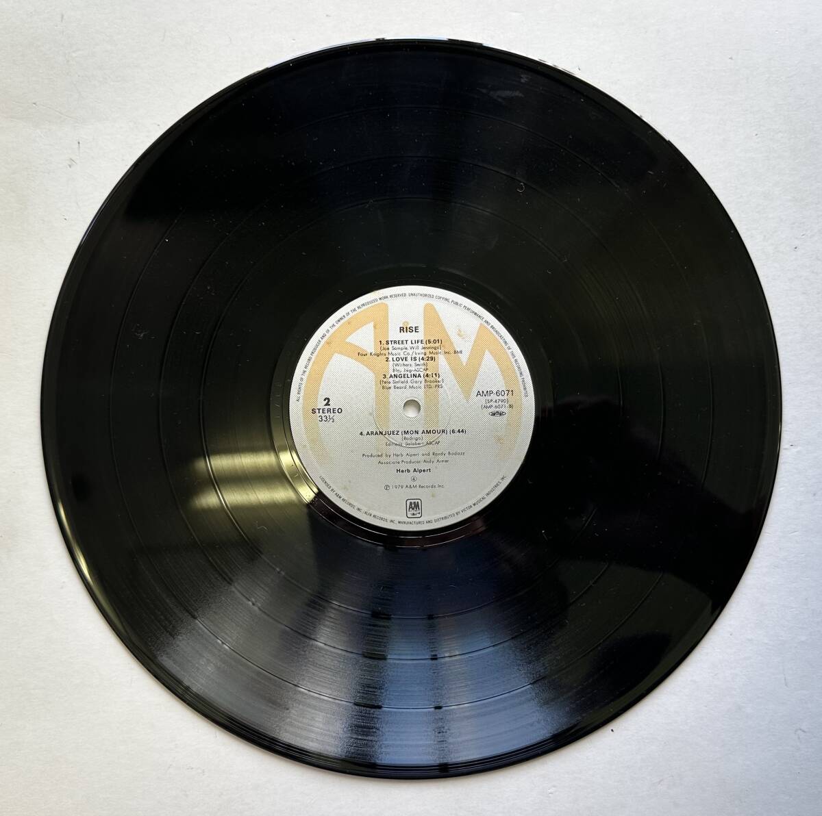 1円~【中古/美盤】HERB ALPERT ハーブ・アルパート RISE ライズ AMP-6071 LPレコード 帯付き_画像5