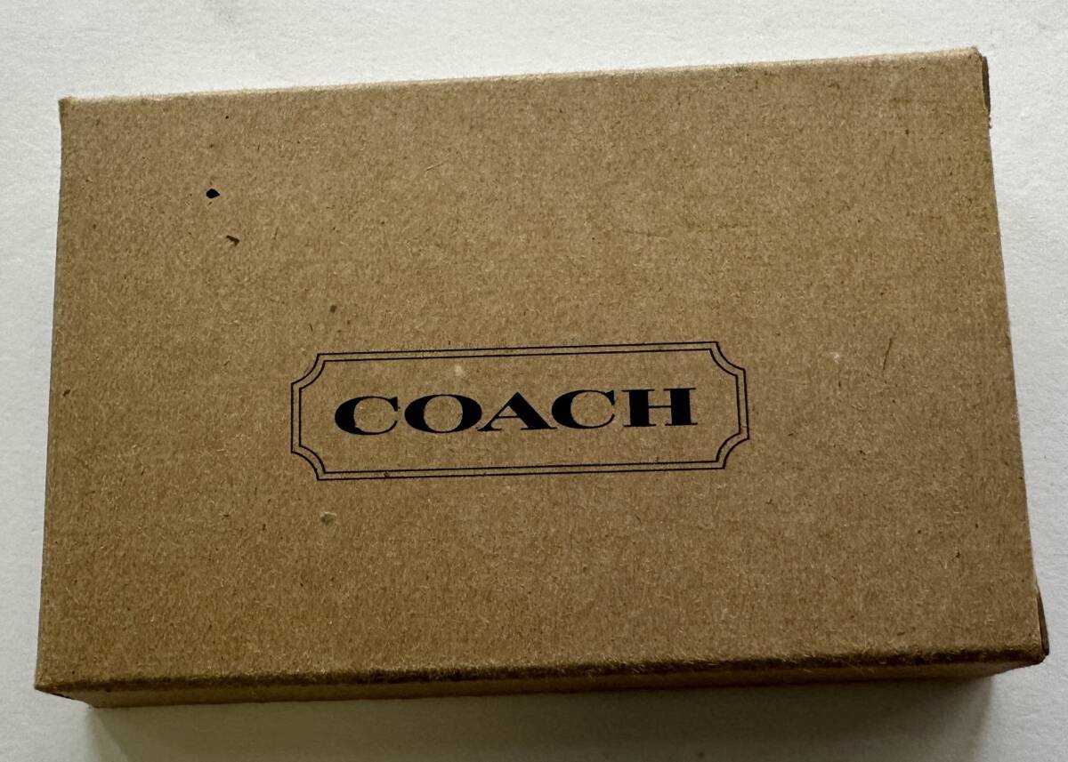 1円~【未使用/希少品】 COACH コーチ オールドコーチ マディソンコレクション レザー 6連 キーケース 鍵入れ ネイビー系_画像6